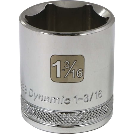 Dynamic 1/2" Drive, 1-3/16" SAE Socket, 6 Points D016338